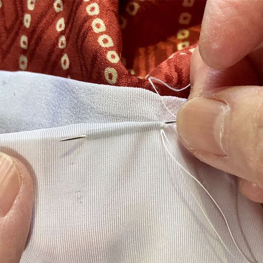 ７.反対側も２回縫う