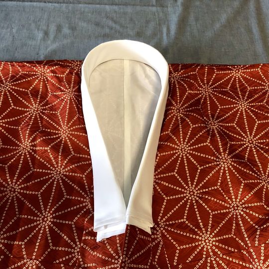 16.半襟取り付け完了